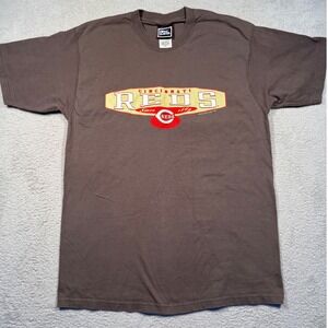 Vintage 1999 Pro Player Cincinnati Reds Baseball Graphic Tee Mens Large 90s MLB